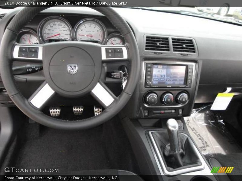 Bright Silver Metallic / Dark Slate Gray 2010 Dodge Challenger SRT8