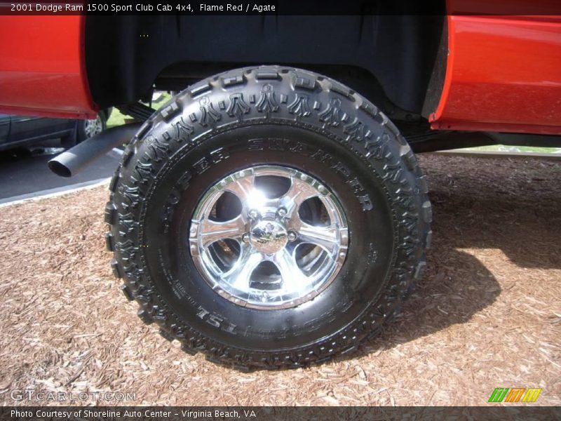 Flame Red / Agate 2001 Dodge Ram 1500 Sport Club Cab 4x4