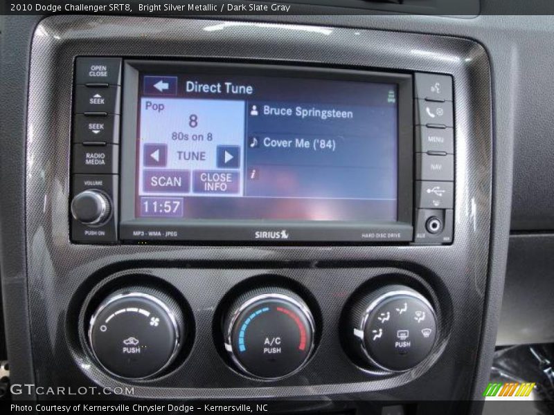 Bright Silver Metallic / Dark Slate Gray 2010 Dodge Challenger SRT8
