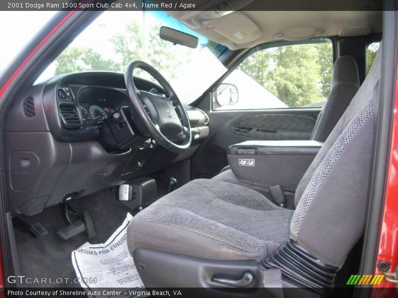 Flame Red / Agate 2001 Dodge Ram 1500 Sport Club Cab 4x4