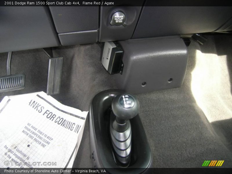 Flame Red / Agate 2001 Dodge Ram 1500 Sport Club Cab 4x4