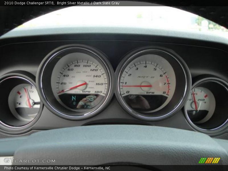 Bright Silver Metallic / Dark Slate Gray 2010 Dodge Challenger SRT8