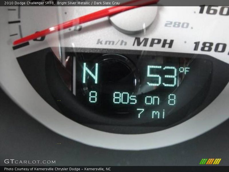 Bright Silver Metallic / Dark Slate Gray 2010 Dodge Challenger SRT8
