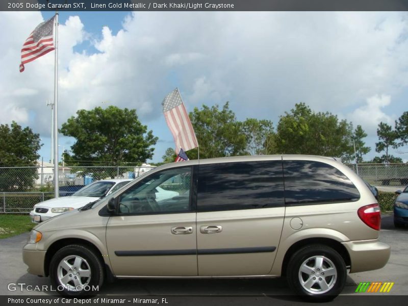 Linen Gold Metallic / Dark Khaki/Light Graystone 2005 Dodge Caravan SXT
