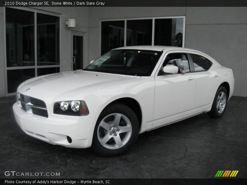 Stone White / Dark Slate Gray 2010 Dodge Charger SE