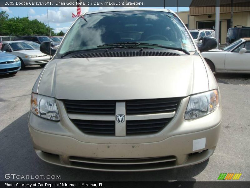 Linen Gold Metallic / Dark Khaki/Light Graystone 2005 Dodge Caravan SXT
