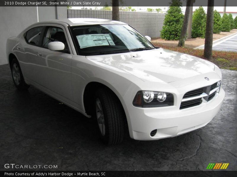 Stone White / Dark Slate Gray 2010 Dodge Charger SE