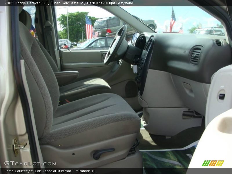 Linen Gold Metallic / Dark Khaki/Light Graystone 2005 Dodge Caravan SXT