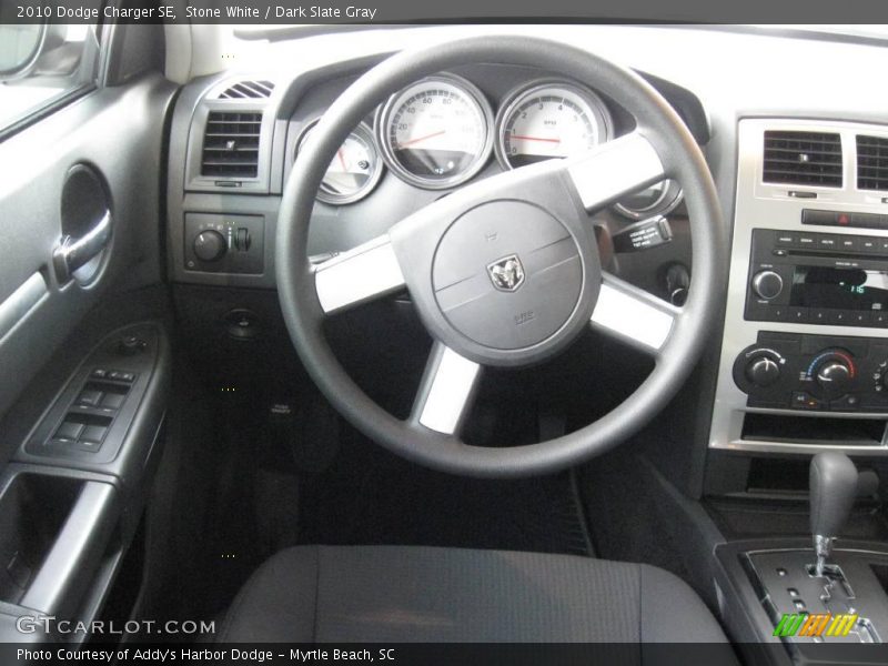 Stone White / Dark Slate Gray 2010 Dodge Charger SE