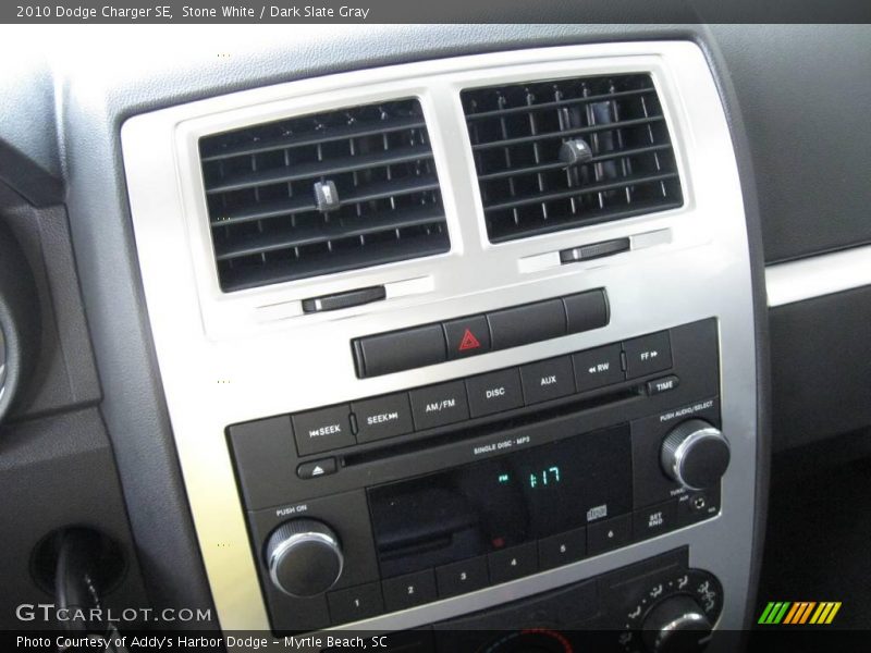 Stone White / Dark Slate Gray 2010 Dodge Charger SE
