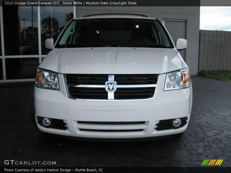 Stone White / Medium Slate Gray/Light Shale 2010 Dodge Grand Caravan SXT