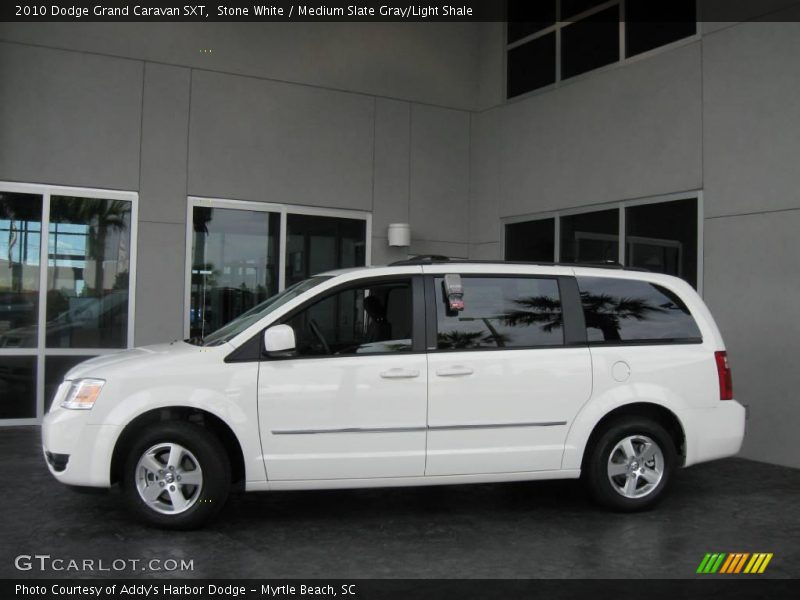 Stone White / Medium Slate Gray/Light Shale 2010 Dodge Grand Caravan SXT