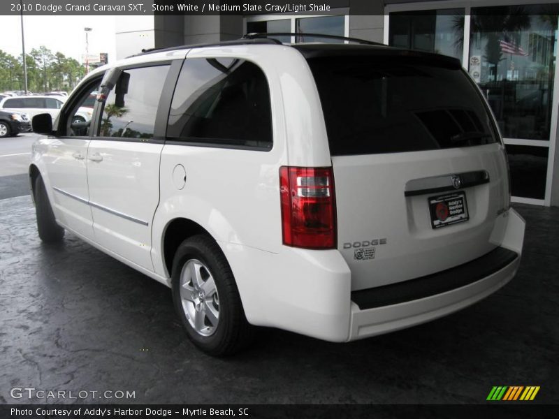 Stone White / Medium Slate Gray/Light Shale 2010 Dodge Grand Caravan SXT
