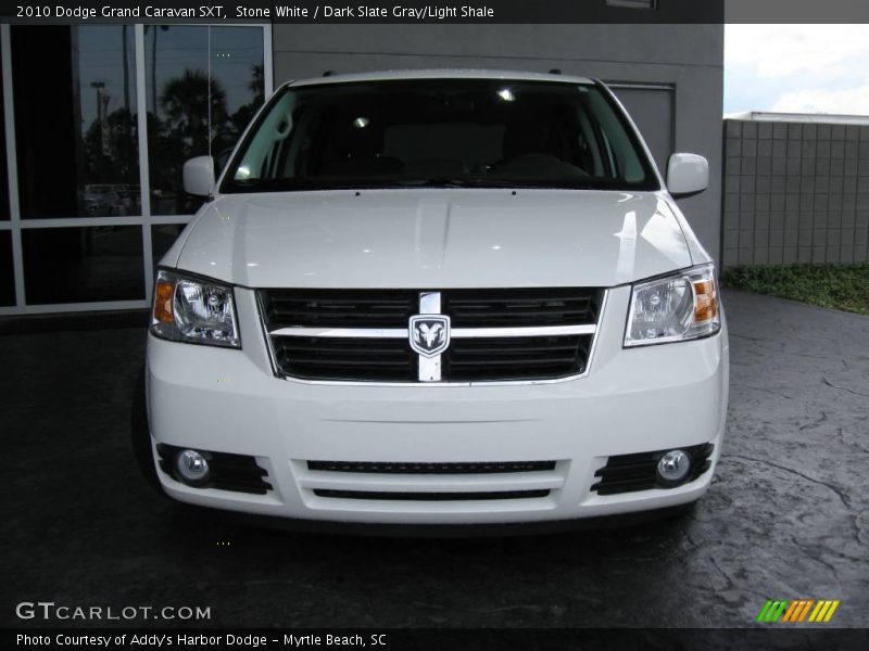 Stone White / Dark Slate Gray/Light Shale 2010 Dodge Grand Caravan SXT
