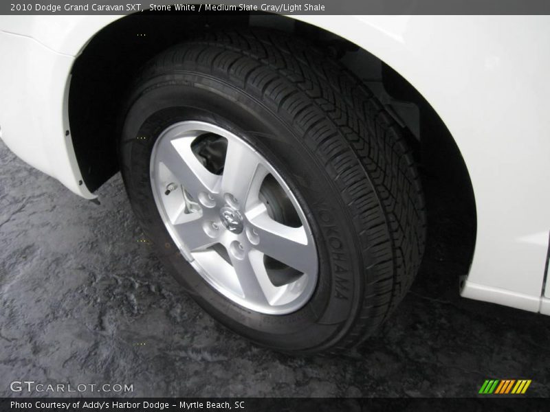 Stone White / Medium Slate Gray/Light Shale 2010 Dodge Grand Caravan SXT
