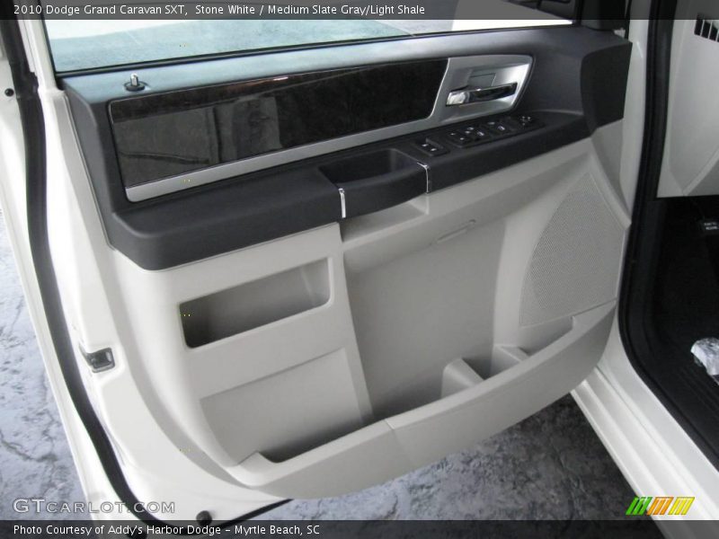 Stone White / Medium Slate Gray/Light Shale 2010 Dodge Grand Caravan SXT