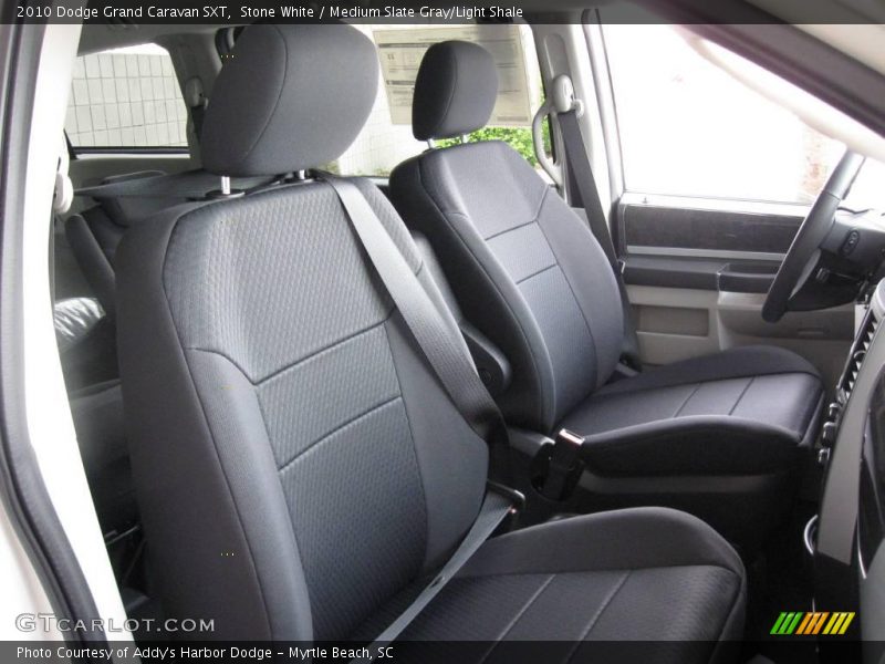Stone White / Medium Slate Gray/Light Shale 2010 Dodge Grand Caravan SXT