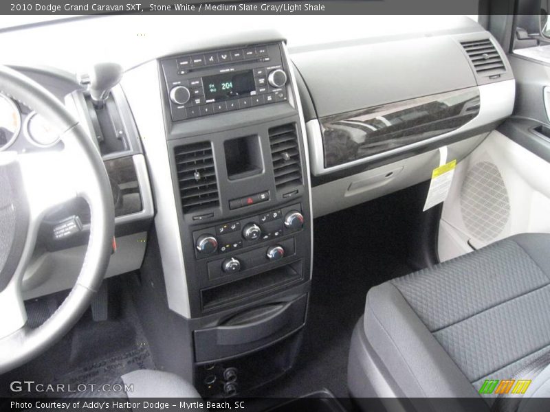 Stone White / Medium Slate Gray/Light Shale 2010 Dodge Grand Caravan SXT