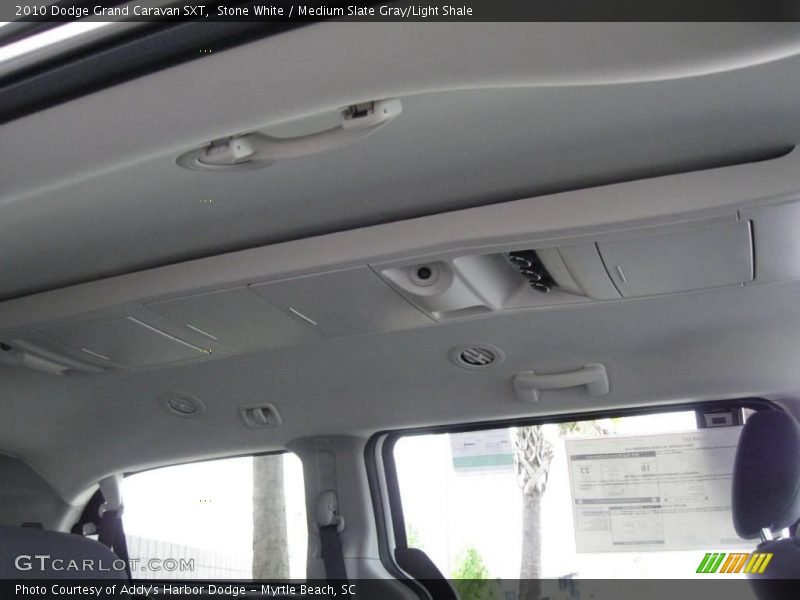 Stone White / Medium Slate Gray/Light Shale 2010 Dodge Grand Caravan SXT