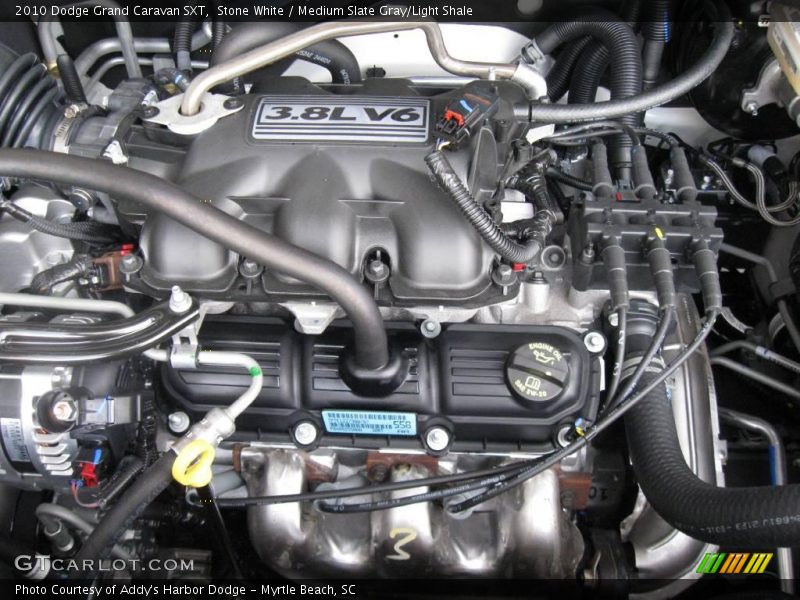 Stone White / Medium Slate Gray/Light Shale 2010 Dodge Grand Caravan SXT