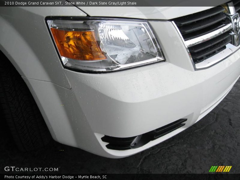 Stone White / Dark Slate Gray/Light Shale 2010 Dodge Grand Caravan SXT