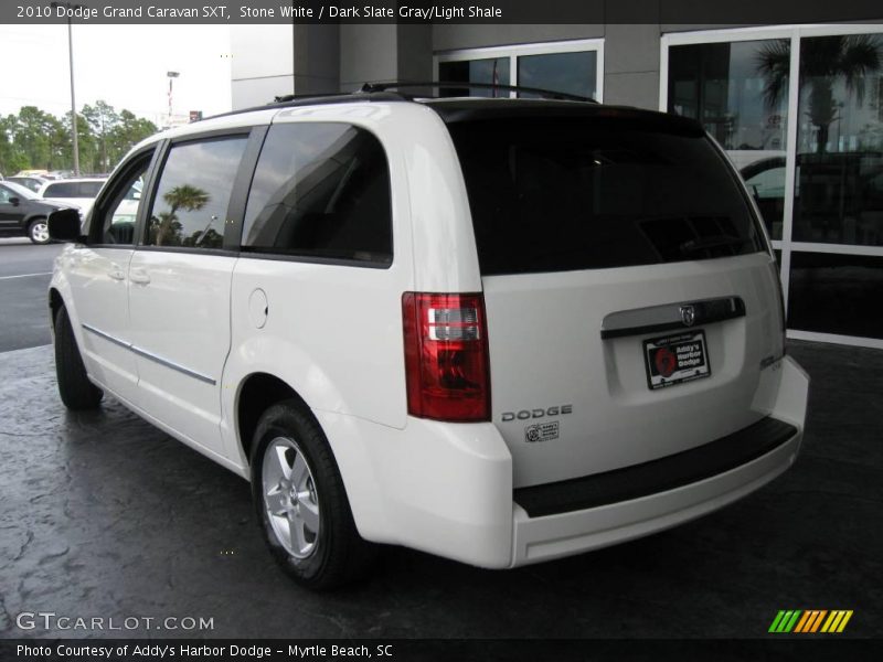 Stone White / Dark Slate Gray/Light Shale 2010 Dodge Grand Caravan SXT