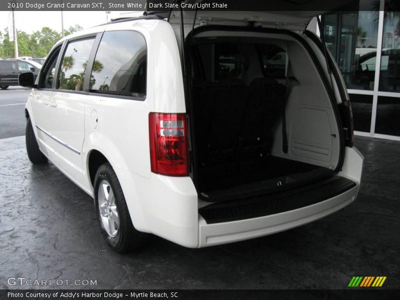 Stone White / Dark Slate Gray/Light Shale 2010 Dodge Grand Caravan SXT