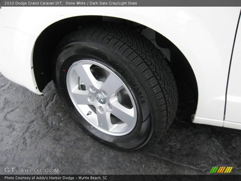 Stone White / Dark Slate Gray/Light Shale 2010 Dodge Grand Caravan SXT