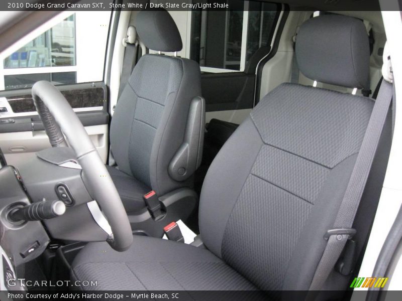 Stone White / Dark Slate Gray/Light Shale 2010 Dodge Grand Caravan SXT