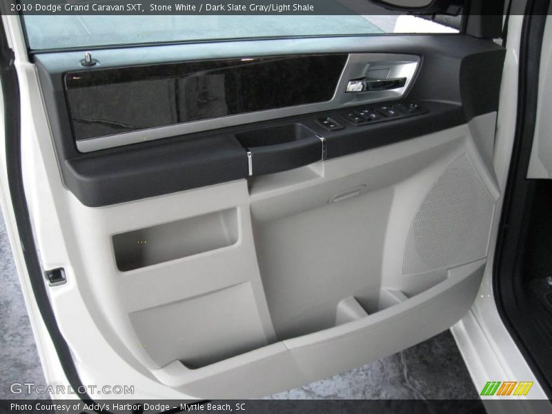 Stone White / Dark Slate Gray/Light Shale 2010 Dodge Grand Caravan SXT