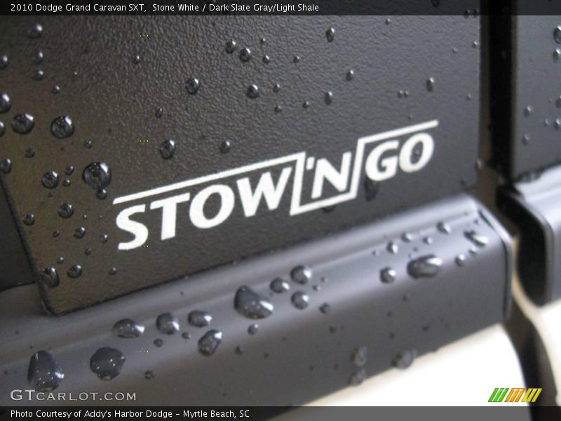 Stone White / Dark Slate Gray/Light Shale 2010 Dodge Grand Caravan SXT