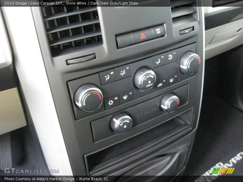 Stone White / Dark Slate Gray/Light Shale 2010 Dodge Grand Caravan SXT