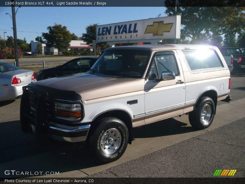 Light Saddle Metallic / Beige 1996 Ford Bronco XLT 4x4