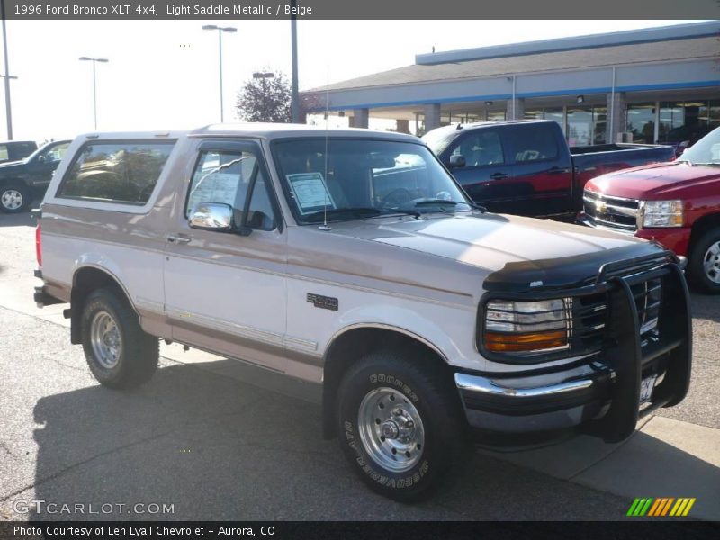 Light Saddle Metallic / Beige 1996 Ford Bronco XLT 4x4