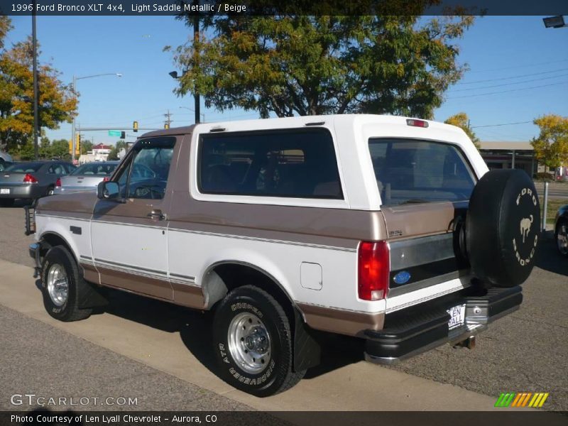 Light Saddle Metallic / Beige 1996 Ford Bronco XLT 4x4
