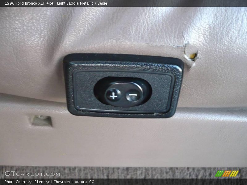 Light Saddle Metallic / Beige 1996 Ford Bronco XLT 4x4