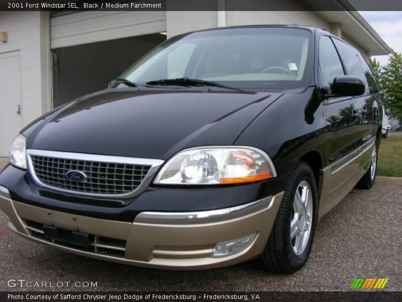 Black / Medium Parchment 2001 Ford Windstar SEL