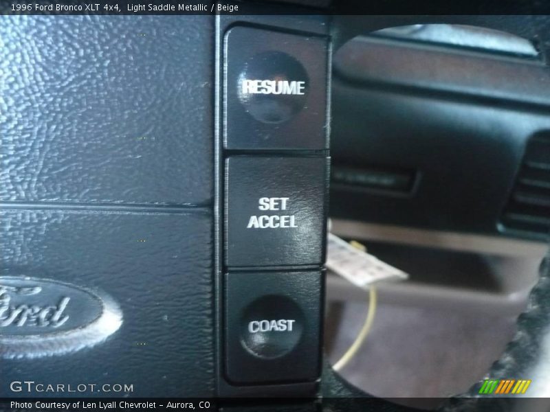 Light Saddle Metallic / Beige 1996 Ford Bronco XLT 4x4