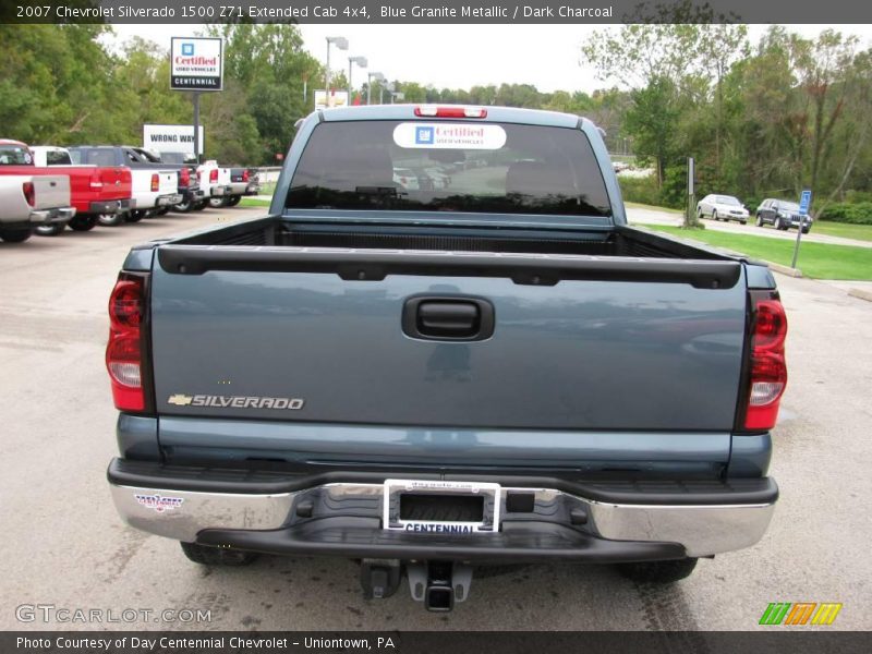 Blue Granite Metallic / Dark Charcoal 2007 Chevrolet Silverado 1500 Z71 Extended Cab 4x4