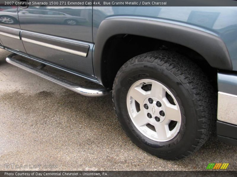 Blue Granite Metallic / Dark Charcoal 2007 Chevrolet Silverado 1500 Z71 Extended Cab 4x4