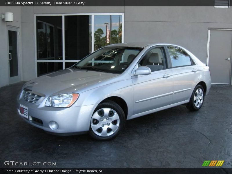 Clear Silver / Gray 2006 Kia Spectra LX Sedan