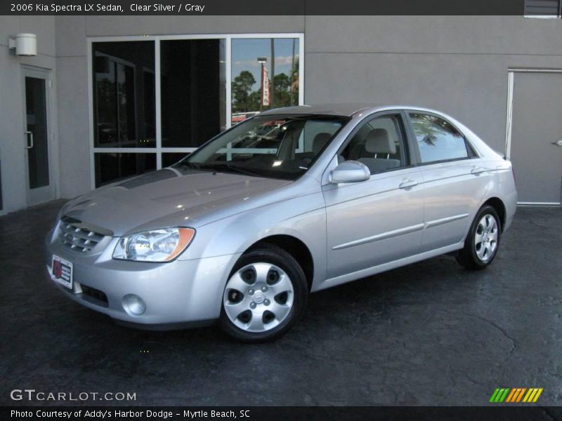 Clear Silver / Gray 2006 Kia Spectra LX Sedan