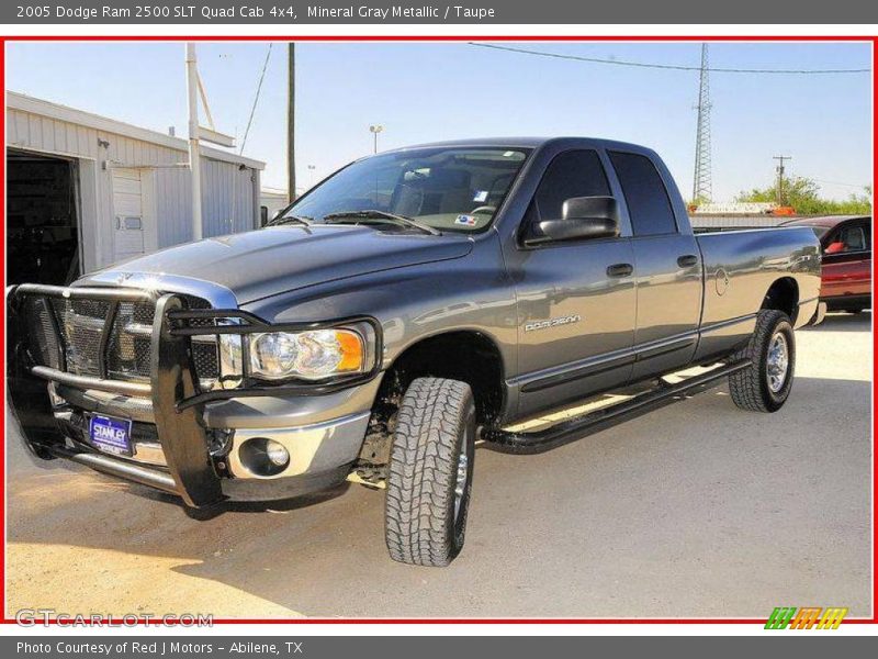 Mineral Gray Metallic / Taupe 2005 Dodge Ram 2500 SLT Quad Cab 4x4