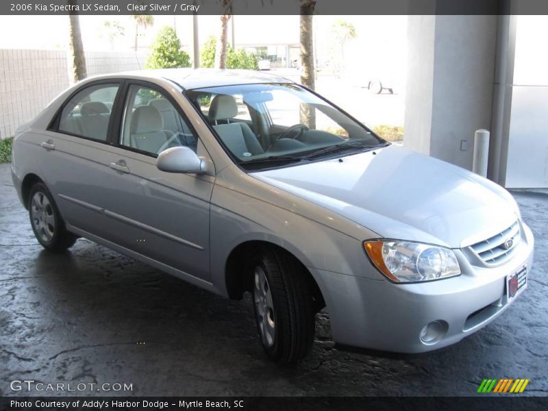 Clear Silver / Gray 2006 Kia Spectra LX Sedan