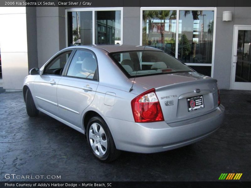 Clear Silver / Gray 2006 Kia Spectra LX Sedan