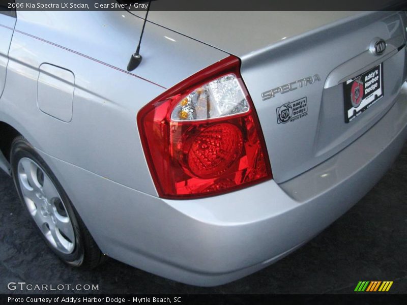 Clear Silver / Gray 2006 Kia Spectra LX Sedan