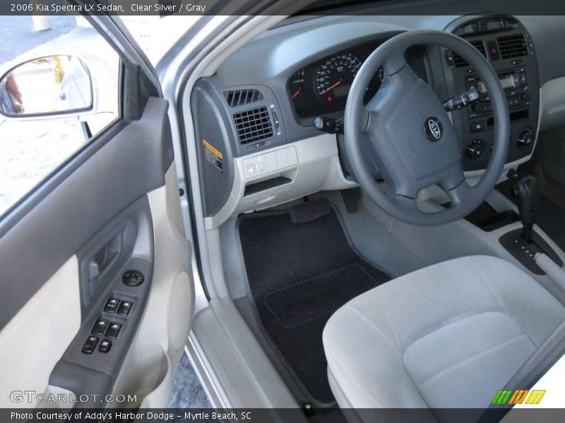 Clear Silver / Gray 2006 Kia Spectra LX Sedan
