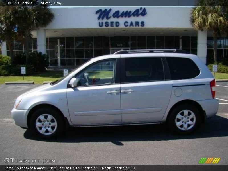 Silver / Gray 2007 Kia Sedona LX