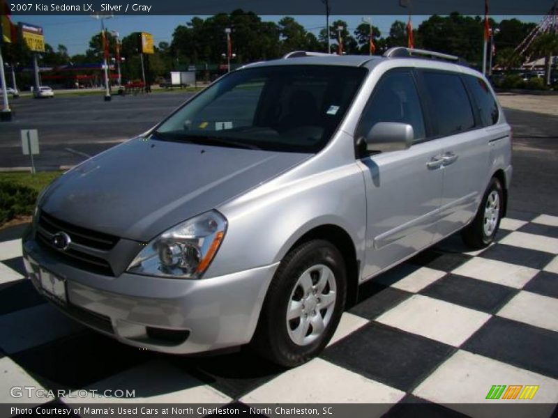 Silver / Gray 2007 Kia Sedona LX