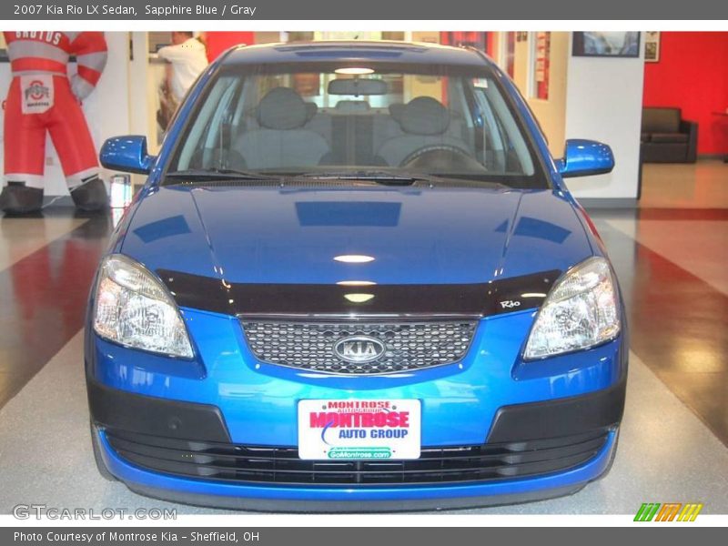 Sapphire Blue / Gray 2007 Kia Rio LX Sedan